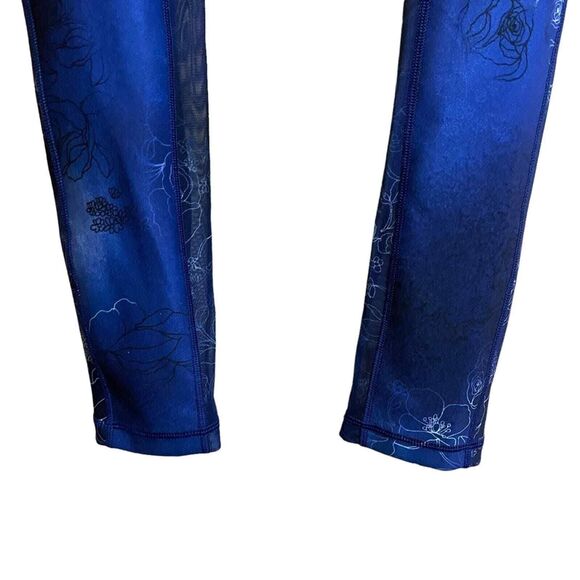 Calia Carrie Underwood Blue Floral Leggings‎ with Mesh Size S - Picture 4 of 10